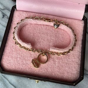 Juicy Couture Gold Charm Bracelet - Vintage